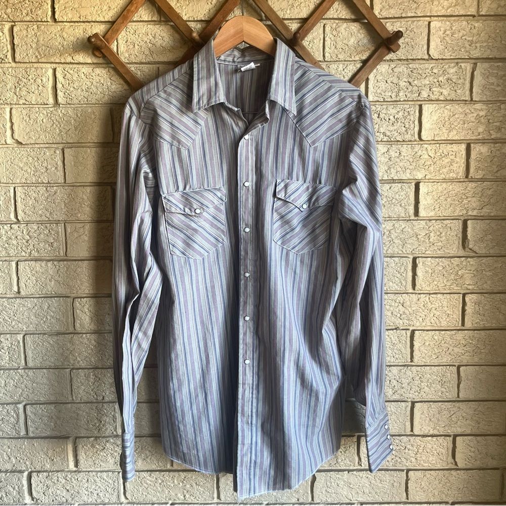 Vintage Ely Cattleman Western Pearl Snap button down
